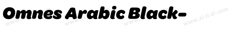 Omnes Arabic Black字体转换